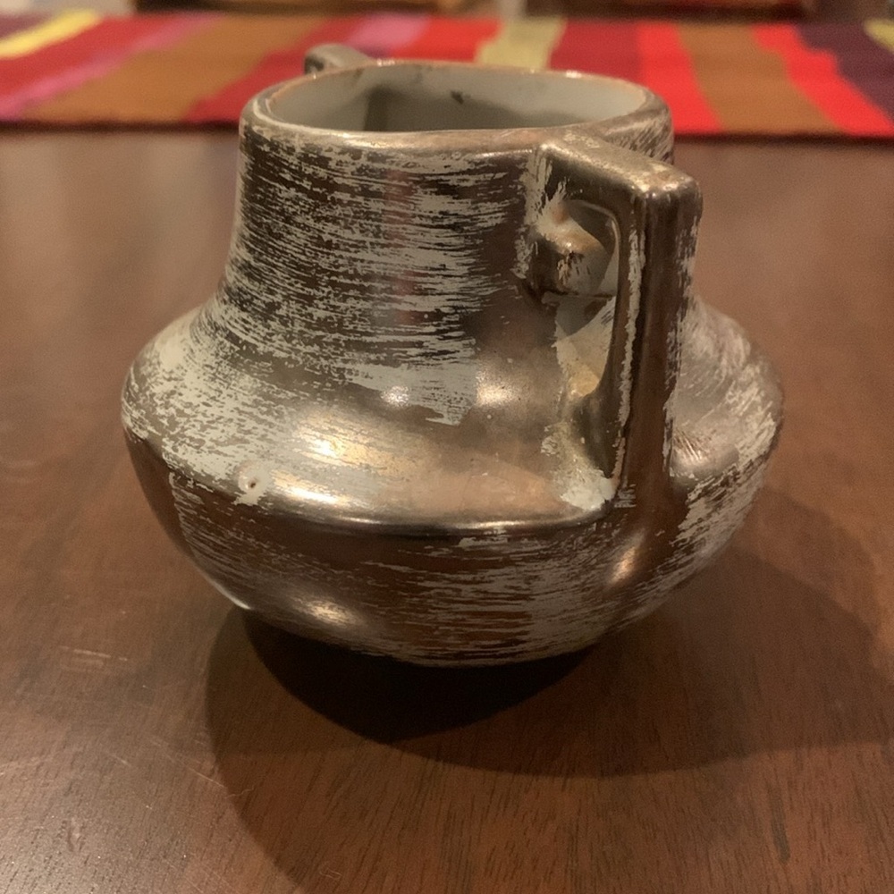 Stangl Colonial Silver Ceramic Jar
